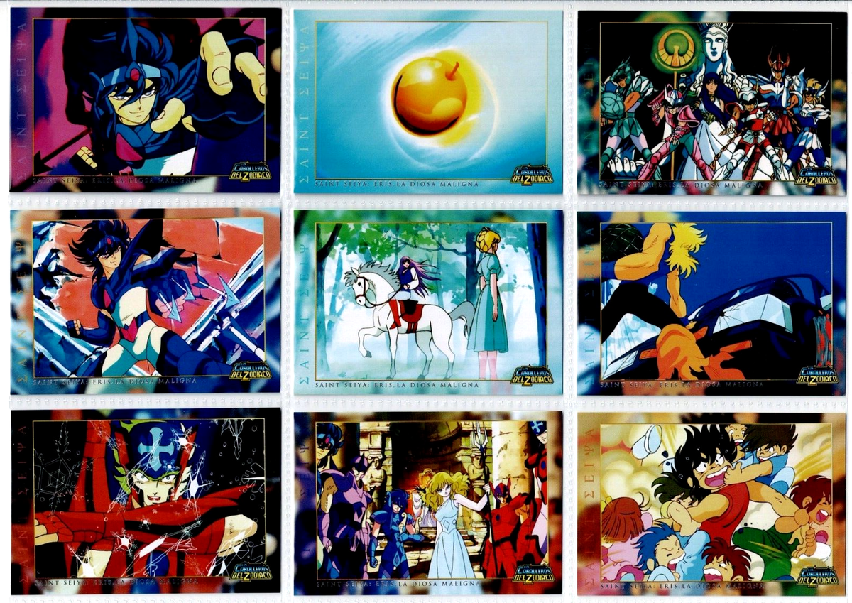 CARDS SAINT SEIYA EVIL GODDESS ERIS Full Set 150/150 PERU Knights