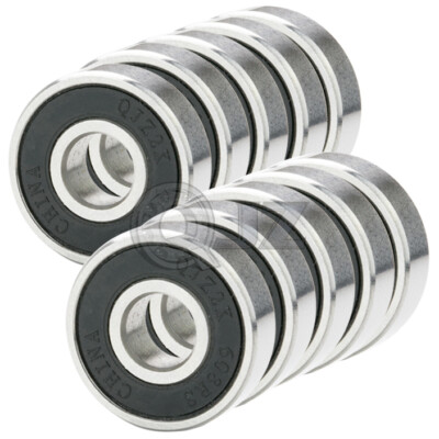 10x 608-2rs ABEC-3 Ball Bearing 8mm x 22mm x 7mm 3D Printer Prusa Mendel RepRap