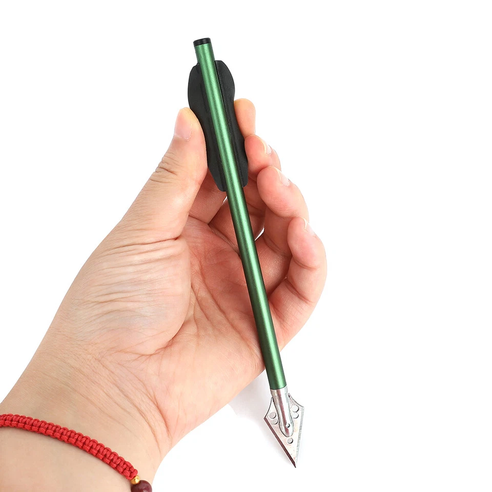 6.3'' Crossbow Bolts Aluminum Arrows Archery Screw-in Blade Broadheads Hunting - Image 4 of 4