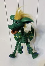 VTG Dunstan The Dragon Marionette Puppet Plastic Bozart Daniel Oates 1997