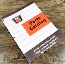 Oliver 3242 Mounted Plow Two Three or Four Bottom Plow Parts Catalog Manual