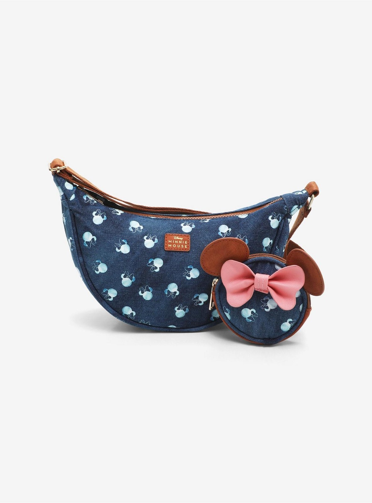 Disney Minnie Mouse Crossbody Bag with Removable Coin Pouch Wallet - New With Tags