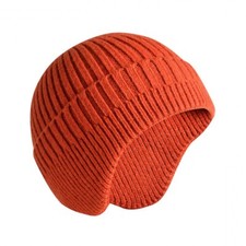 Unisex Winter Knitted Beanie Hat Skullcap Brimless Cap Ear Covers Warm Hat Soft