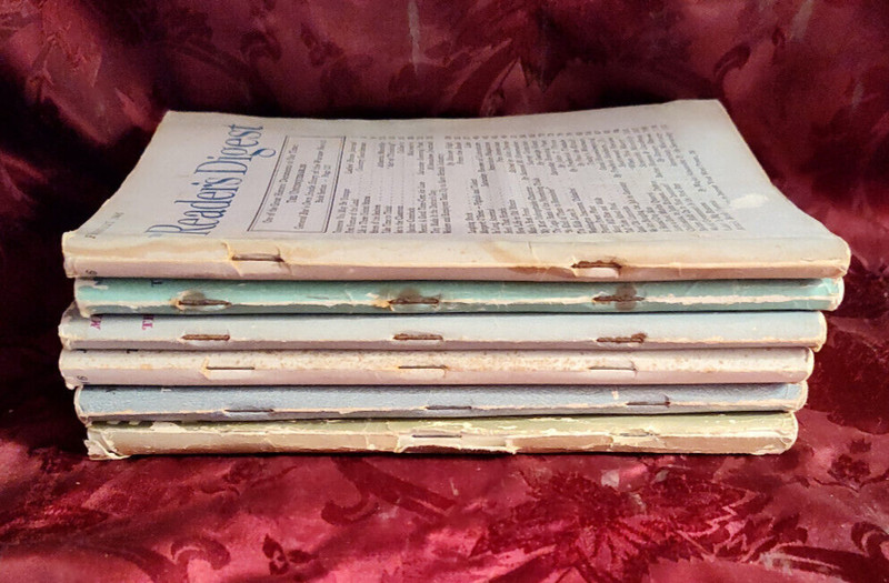 Readers Digest Magazines Reading Copy Lot 1946 issues