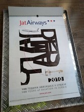 Kalender Flugzeug JAT Airways Historie 100 Jahre Edition Airport Luftfahrt 