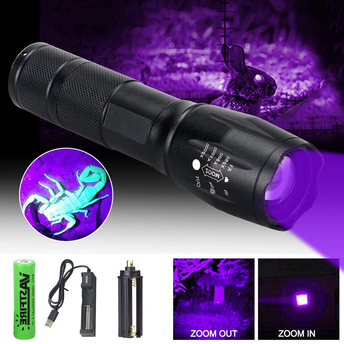 Scorpion black cheap light flashlight