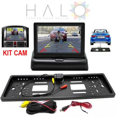 Retrocamera Integrata Portatarga Portatarga Con Retrocamera LED, Angolo 170°, Visione Notturna, Universale Per Auto Retrocamera Angolo 170 Gradi - Foto 2