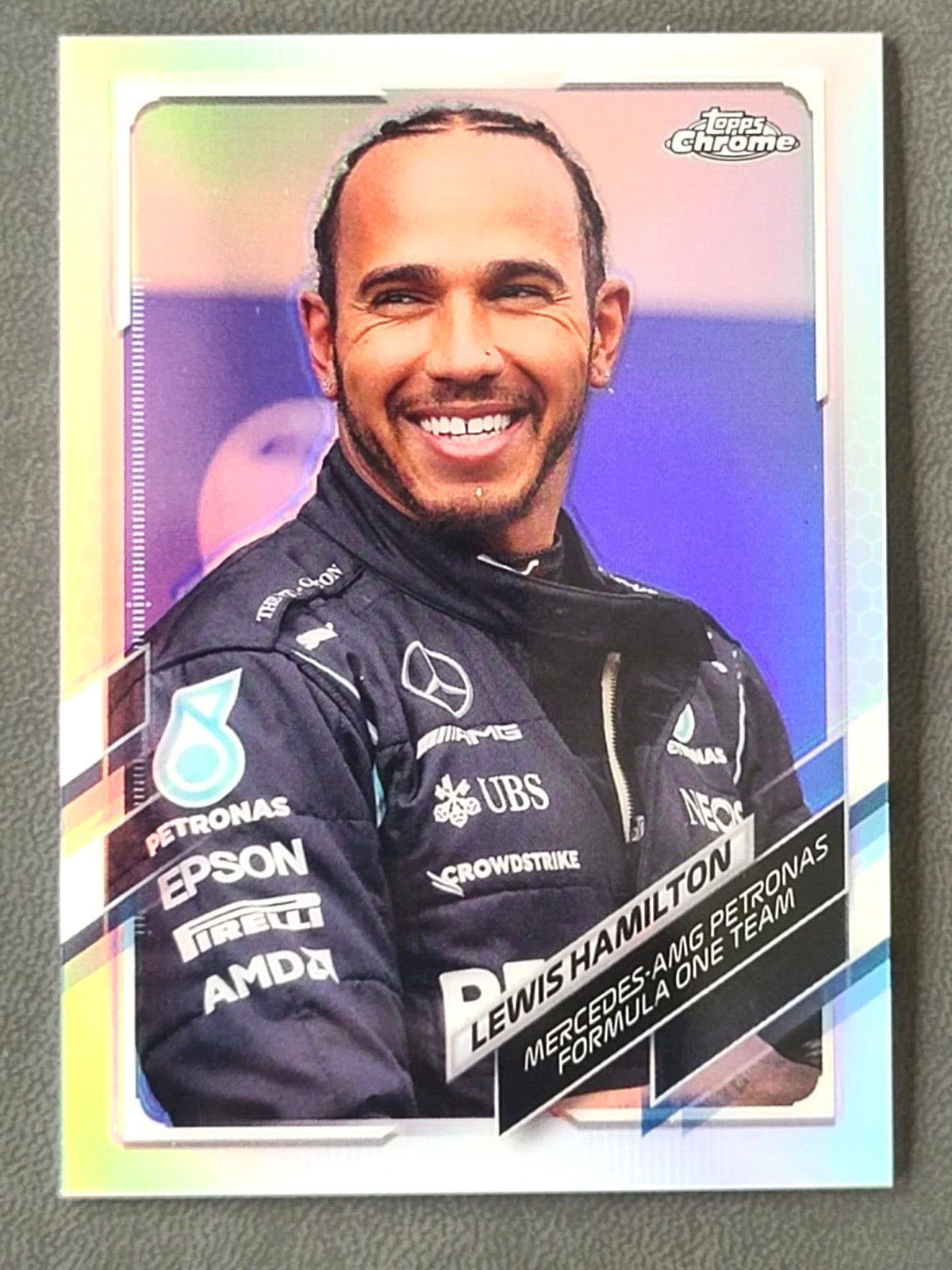 2021 Topps Chrome Formula 1 F1 Lewis Hamilton #50 Refractor Mercedes