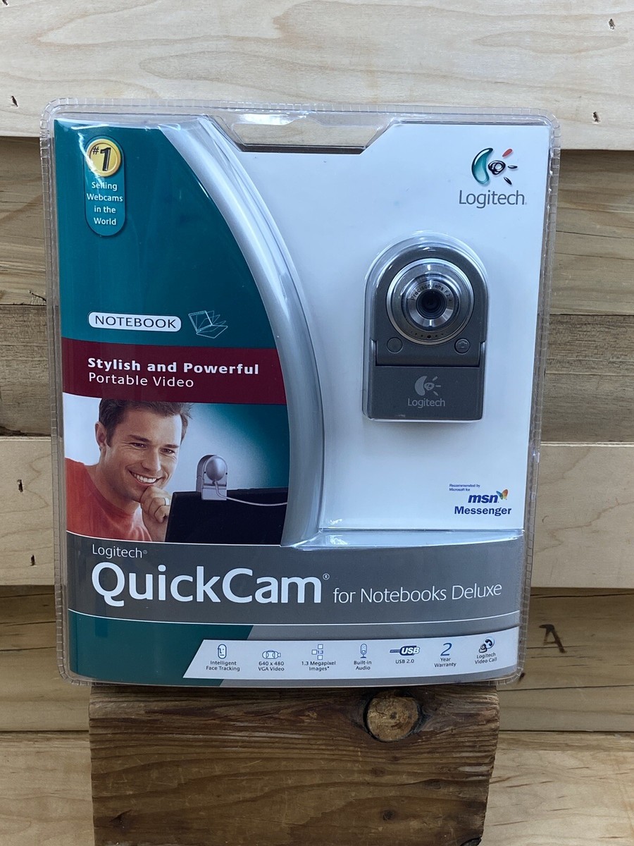 Logitech QuickCam For Notebooks Deluxe 961400-0403 Web Cam New