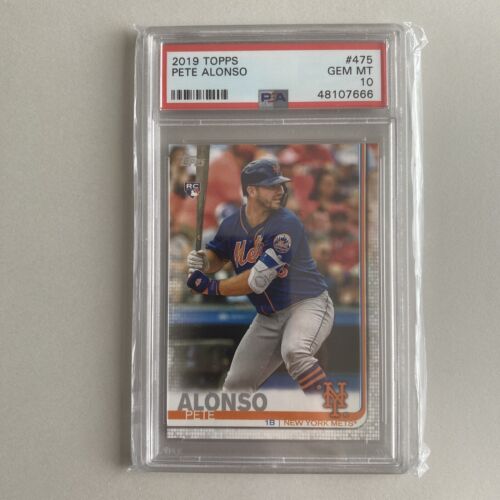 Pete Alonso 2019 Topps #475 PSA 10 GEM MINT MLB RC TRADING CARD NEW YORK METS