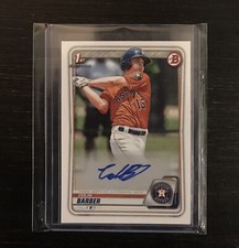 2020 Bowman Colin Barber Bowman 1st #PA-CB - Auto - AUTOGRAPH- Houston Astros