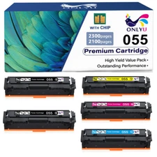 055 Toner Cartridge With Chip For Canon 055 imageCLASS MF743Cdw LBP664Cdw Lot