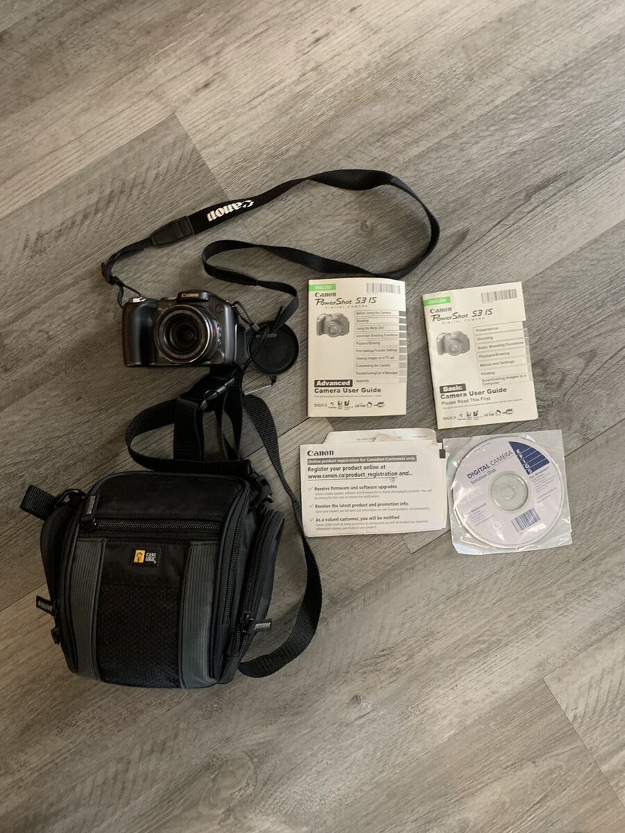 Canon PowerShot S3IS PC1192 Dark Gray Digital Camera 6.0 Canon PowerShot S3IS PC1192 Dark Gray Digital Camera 6.0