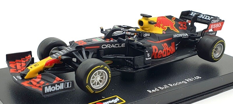 Burago 1/43 Scale Diecast #18 38056 - Red Bull Racing RB16B #33 M.Verstappen