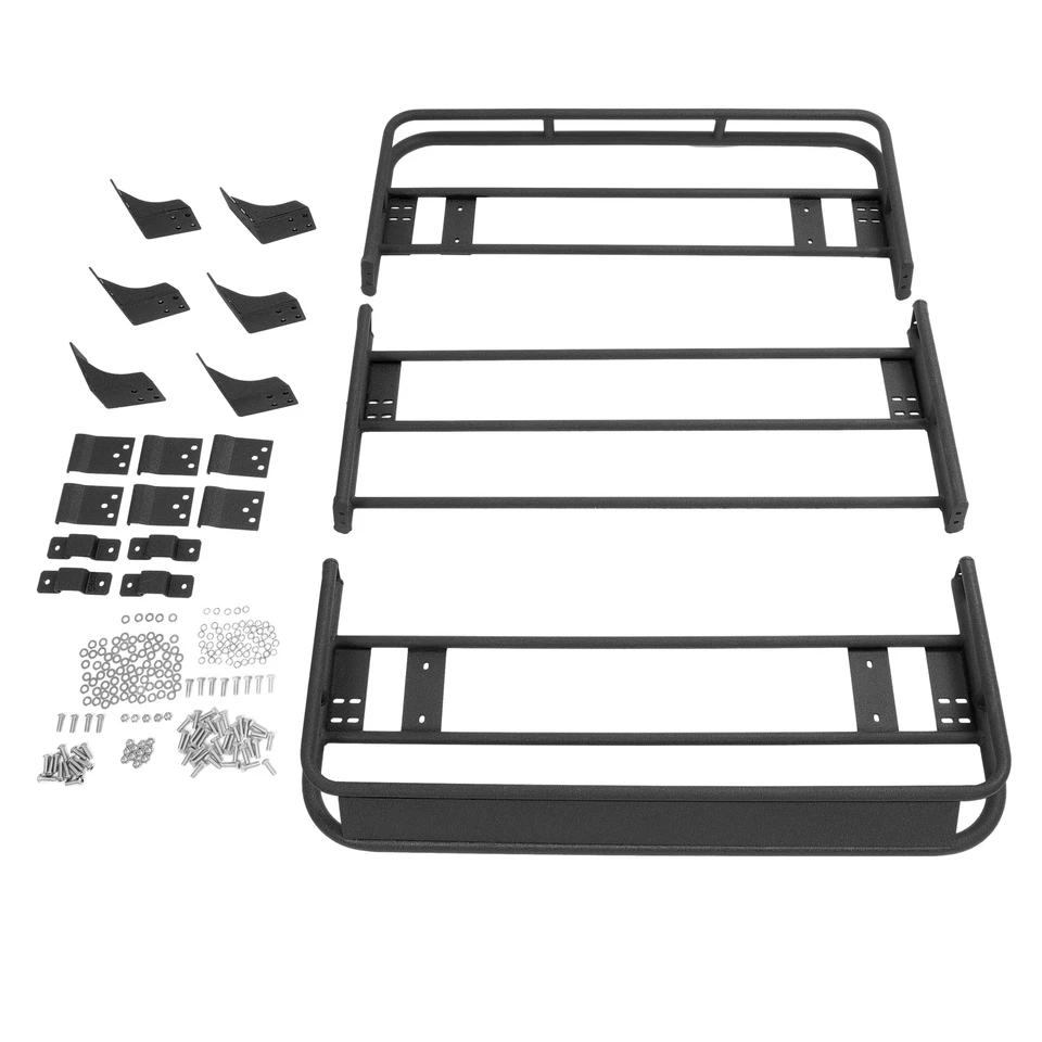 For Jeep Cherokee XJ 1984-2001 Top Roof Rack Cargo Carrier Luggage Basket Foto 4 de 4