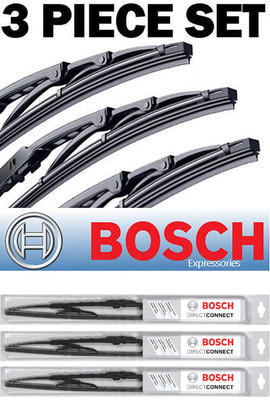 Bosch Direct Connect FRONT + REAR Windshield WIPER BLADES 3 PC SET 18''/18''/13''