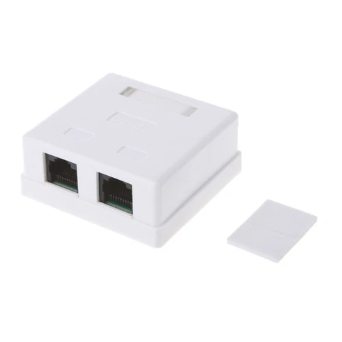 Ethernet Wall Plate, Keystone Jack Wall Plate with RJ45 Keystone Coupler insert