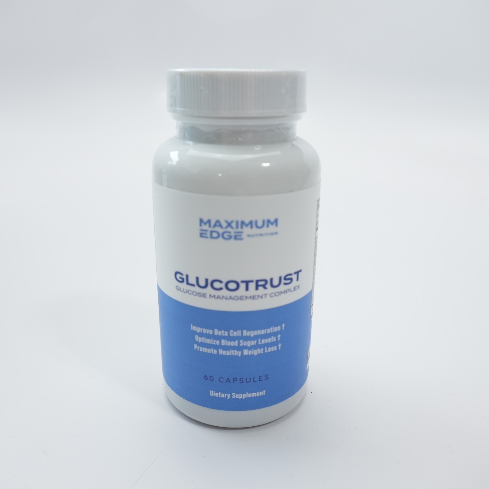 MAXIMUM EDGE- Glucotrust Capsules Blood Sugar Support&weight loss 60 ct 2026