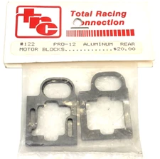 Vintage TRC Pro-12 Aluminum Rear Pod Plates Motor Blocks NOS Delta Bolink MRP