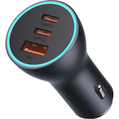 Autoladegerät Baseus Golden Contactor Pro 1xUSB-A 2xUSB-C 65W