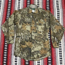 Vtg Gander Mountain Realtree Camo Hunting Shirt Mens Size M Long Sleeve USA Made