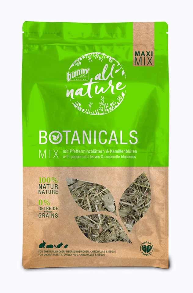 BUNNY NATURE Bunny Botanicals Maxi Mix mit Pfefferminzblättern & Kamillenblüten 400g Futter