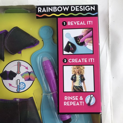 Barbie Crayola Arco Iris Diseño Conjunto de Ropa Hágalo Usted Mismo Barbie 2017 Enjuague Repetición - Imagen 4 de 6