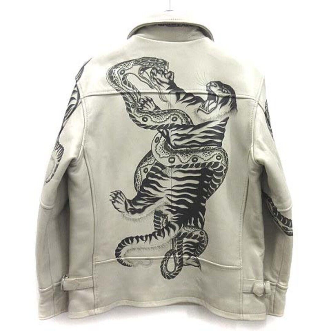 Avirex 80 Hand Painted Lamb Leather Jacket Padded Sheepskin Avirex 80 Hand Painted Lamb Leather Jacket Padded Sheepskin