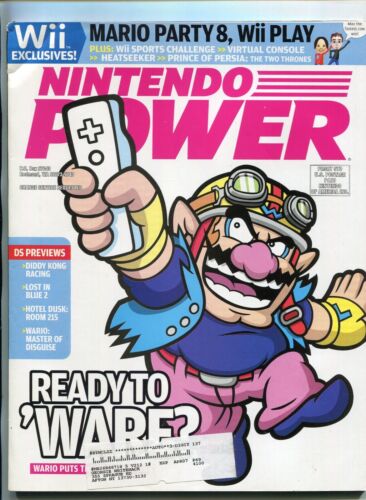 2007 Nintendo Power Magazine #212 February Wii Wario Ware, Pokemon Comic, Poster - Picture 1 of 9