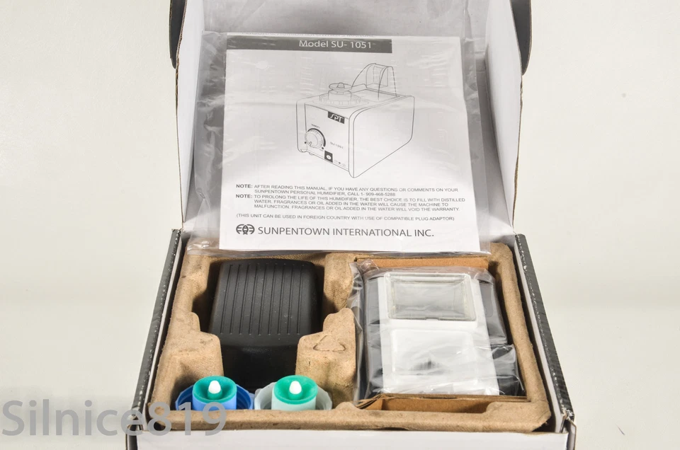 Sunpentown SPT SU-1051B Travel Size Personal Humidifier White Black - Image 3 of 3