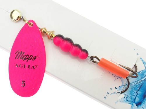 Señuelo Mepps Aglia Fluo #5 13 g genuino francés giratorio lucioperca trucha COLORES - Imagen 7 de 7