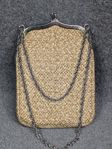 Vtg MCM Purse Woven 60s-70s Adjustable Strap Shoulder/ Hand Held Chain Retro - Picture 3 of 9