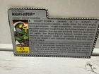 1989 Gi Joe Night Viper File Card