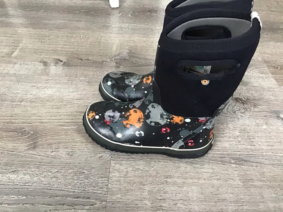 Bogs молодежи 4 водонепроницаемый зимний снег ботинки классический высоты изолированный Moon дизайн - Изображение 3 из 4