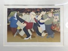 Beryl Cook Signed LE Serigraph On Paper. ‘Tango’ 48”x36” No Frame ￼