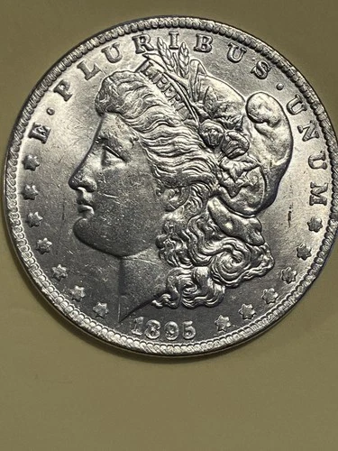1895-S Morgan Silver Dollar $1, Key date, Choice Very Fine and Bright.