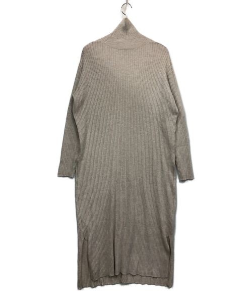 Ameri                    knit dress beige 0192052… - image 2