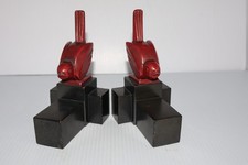 ART DECO BIRD BOOKENDS A-S NO 218 ARMOR BRONZ...