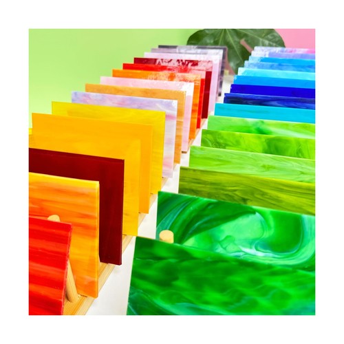 ILLUCKAI 6x4" Stained Glass Sheets Variety Pack - 36pcs - Picture 4 of 6