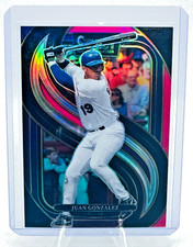 Juan Gonzalez 2025 Panini Select Baseball Pink Prizm #190 /199 Texas