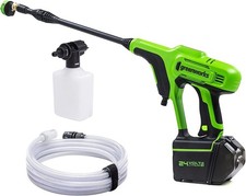 Image of Greenworks G24PW Cordless Handheld Pressure Washer, 24Bar, 180L/hour, 300W