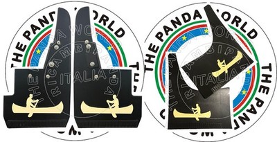 FIAT PANDA 4X4 SISLEY PARASPRUZZI REPLICA, LOGO CANOA A RILIEVO