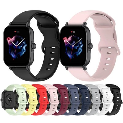 10-Pack Bands Compatible with Amazfit Bip 6 22mm Washable Silicone Straps...