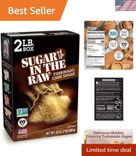Granulated Turbinado Sugar - Natural Sweetener, 32oz Bag,  & Gluten-Free