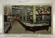 The South’s Greatest Jeweler Linz Interior View Dallas Texas Postcard