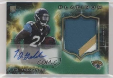 2015 Platinum Rookie Green Refractor 30/99 TJ Yeldon RPA Patch Auto RC 0ja2
