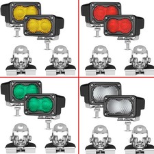 2x 3 40w Led Cube Pods Work Lights Bar Fog Driving Reverse Offroad 4wd Ute Atv