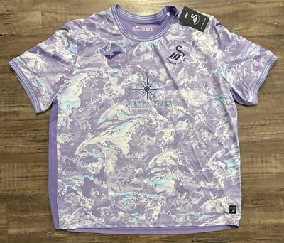 Swansea City Shirt Mens 4XL Purple 3rd Kit EFL Football Joma Westacres Jersey