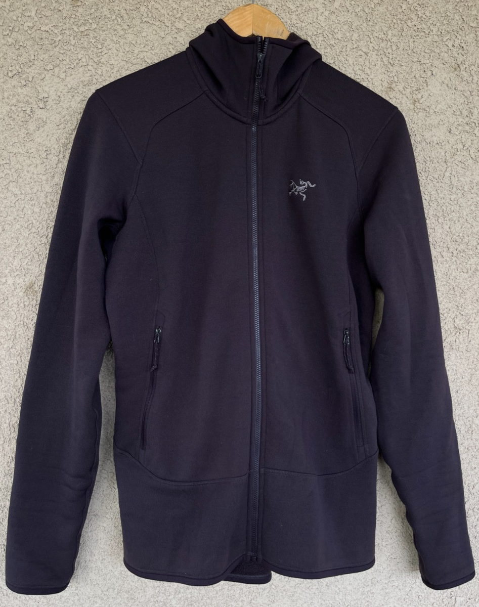 Arc'teryx Kyanite Dark Brown Full Zip Fleece Hoodie Sweater Jacket