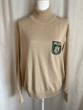Vintage Polizei Pullover NRW 1980 Wübken Rollkragen beige Uniform Gr. 54 L - XL